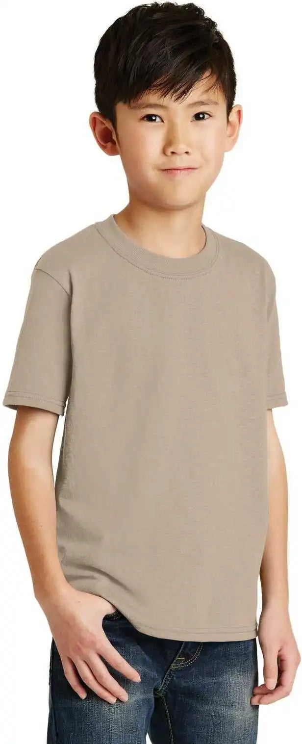 Port &amp; Company Pc55y Youth Core Blend Tee - Desert Sand