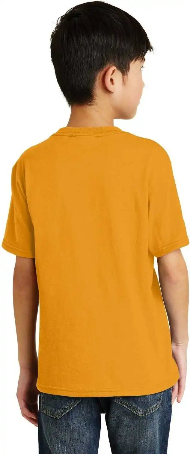 Port &amp; Company Pc55y Youth Core Blend Tee Gold