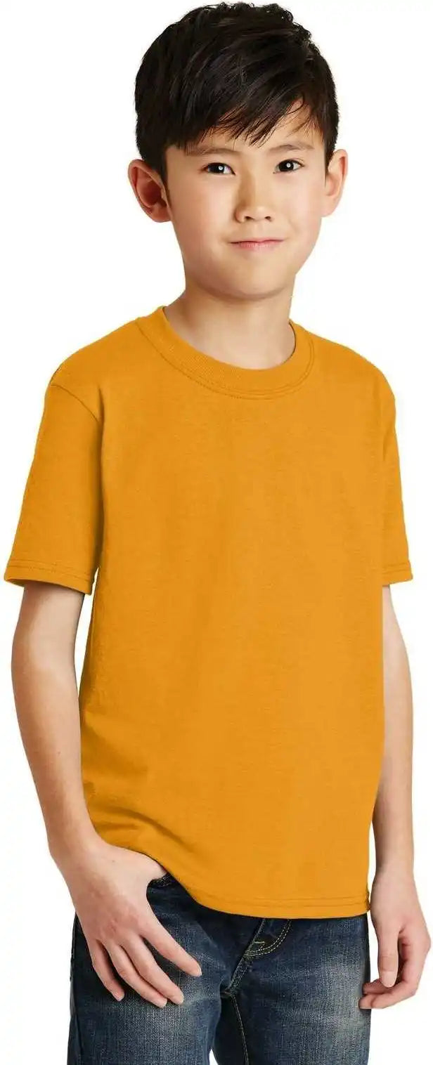 Port &amp; Company Pc55y Youth Core Blend Tee Gold