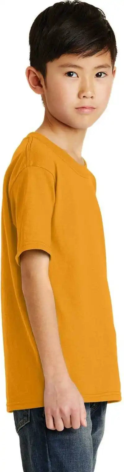 Port &amp; Company Pc55y Youth Core Blend Tee Gold