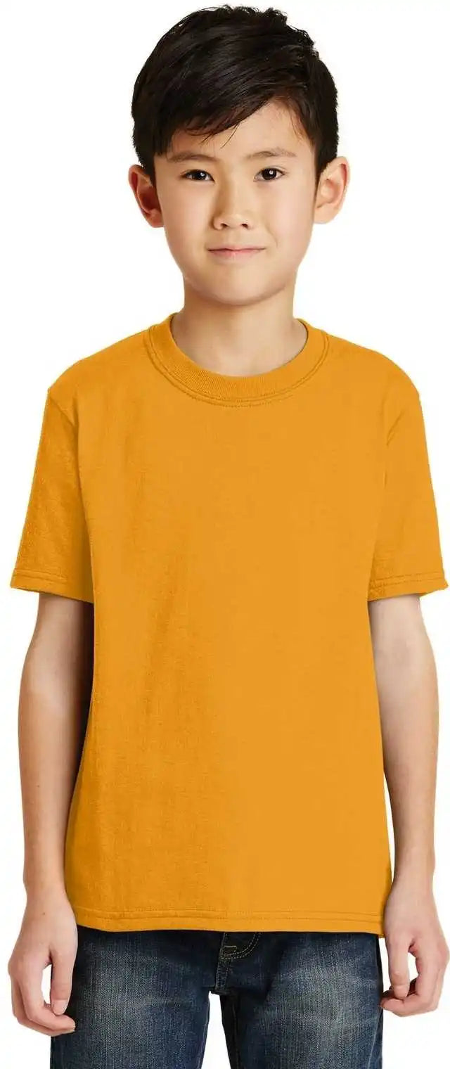 Port &amp; Company Pc55y Youth Core Blend Tee Gold