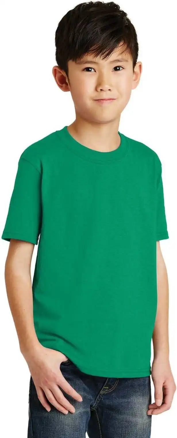Port &amp; Company Pc55y Youth Core Blend Tee Kelly