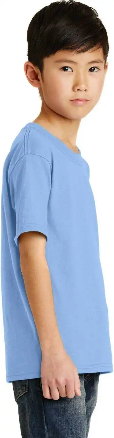 Port & Company Pc55y Youth Core Blend Tee - Light Blue