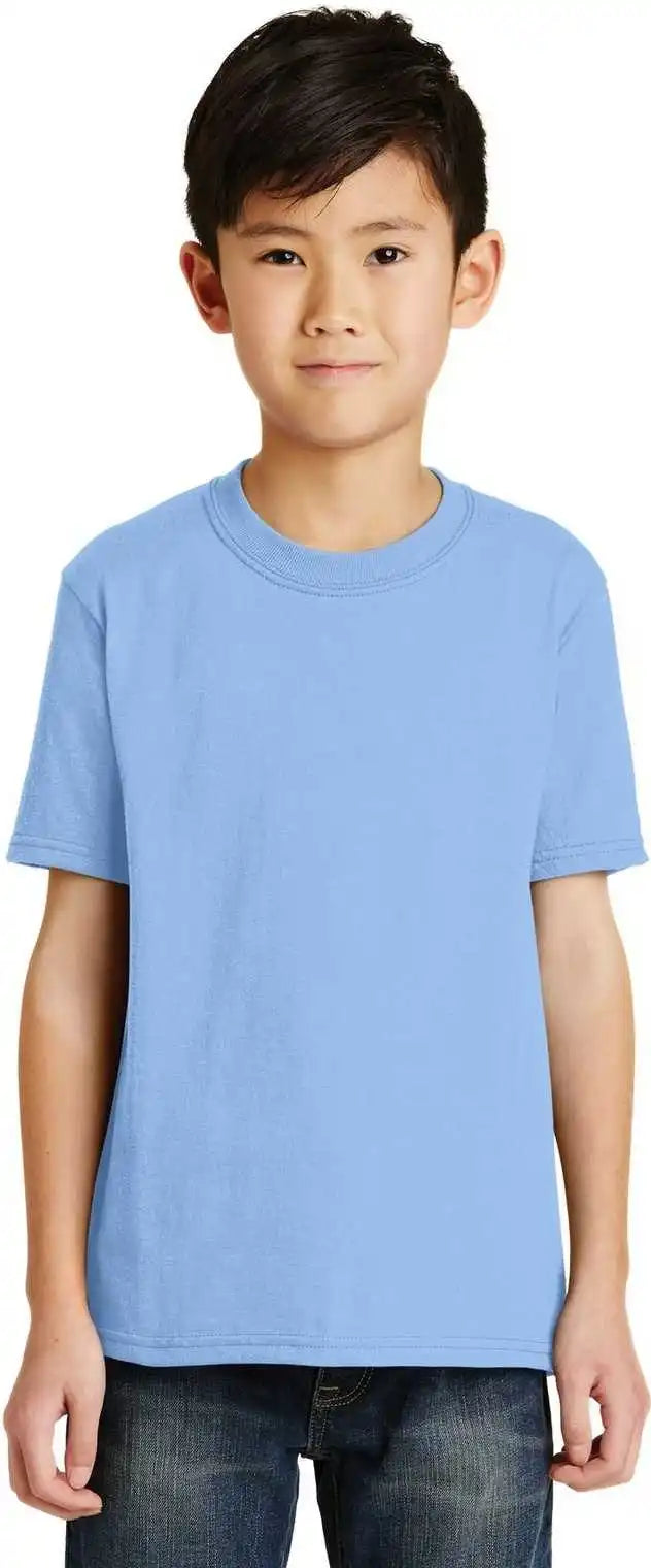 Port & Company Pc55y Youth Core Blend Tee - Light Blue