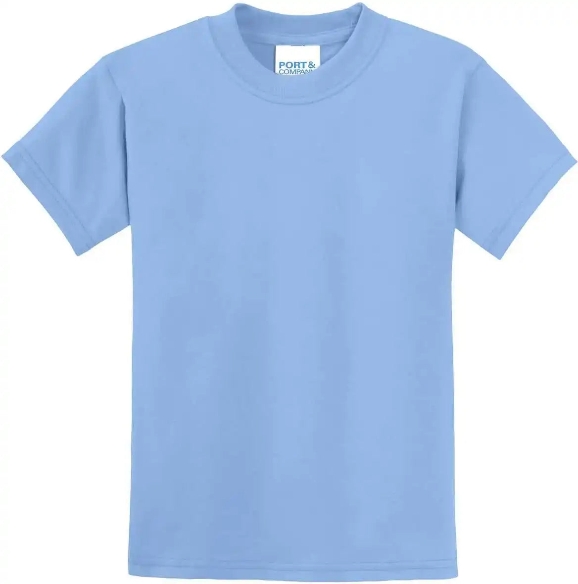 Port & Company Pc55y Youth Core Blend Tee - Light Blue