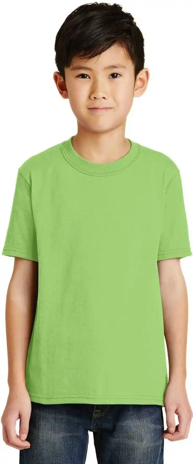 Port &amp; Company Pc55y Youth Core Blend Tee - Lime