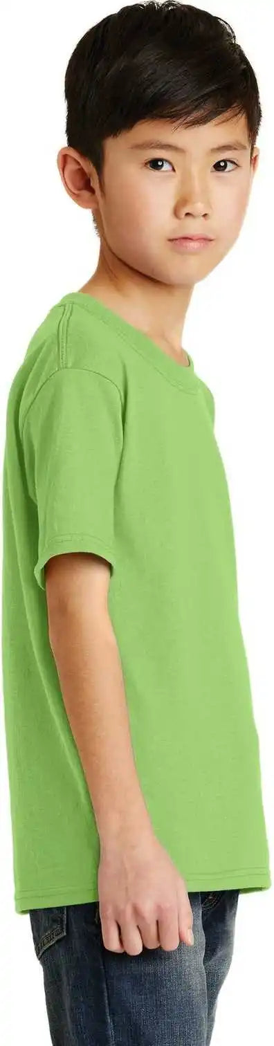 Port &amp; Company Pc55y Youth Core Blend Tee - Lime