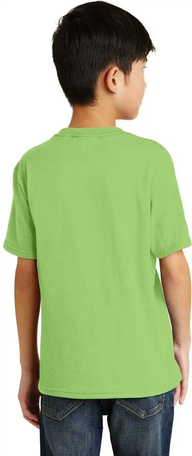 Port &amp; Company Pc55y Youth Core Blend Tee - Lime