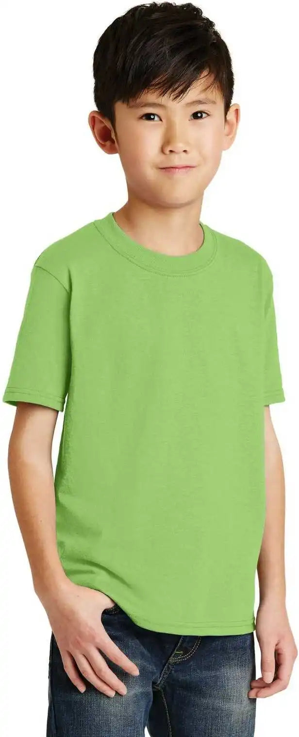 Port &amp; Company Pc55y Youth Core Blend Tee - Lime