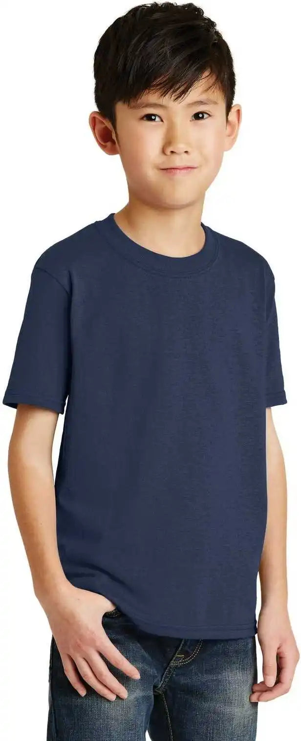 Port &amp; Company Pc55y Youth Core Blend Tee Navy