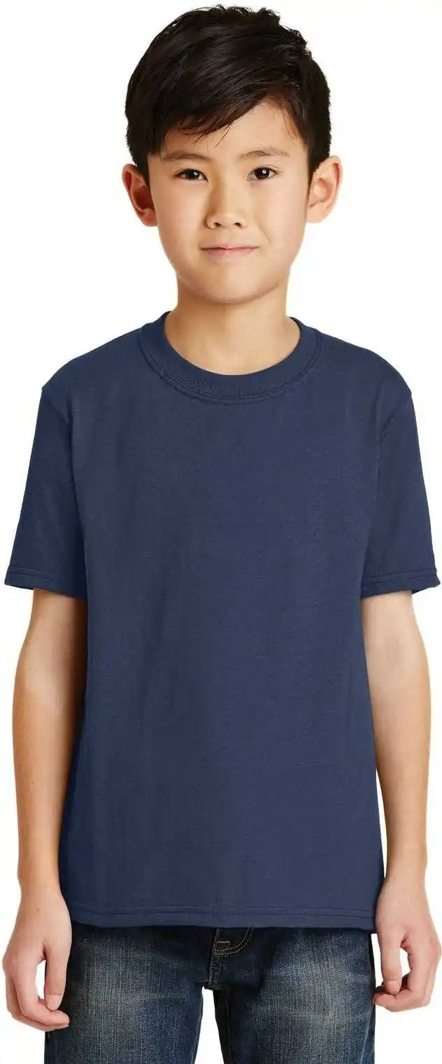 Port &amp; Company Pc55y Youth Core Blend Tee Navy