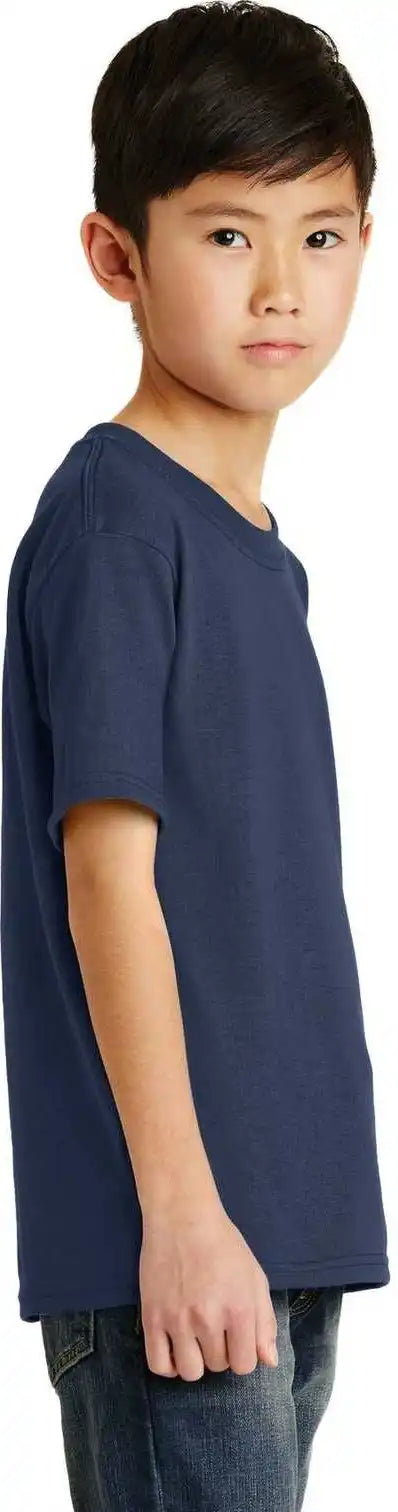 Port &amp; Company Pc55y Youth Core Blend Tee Navy