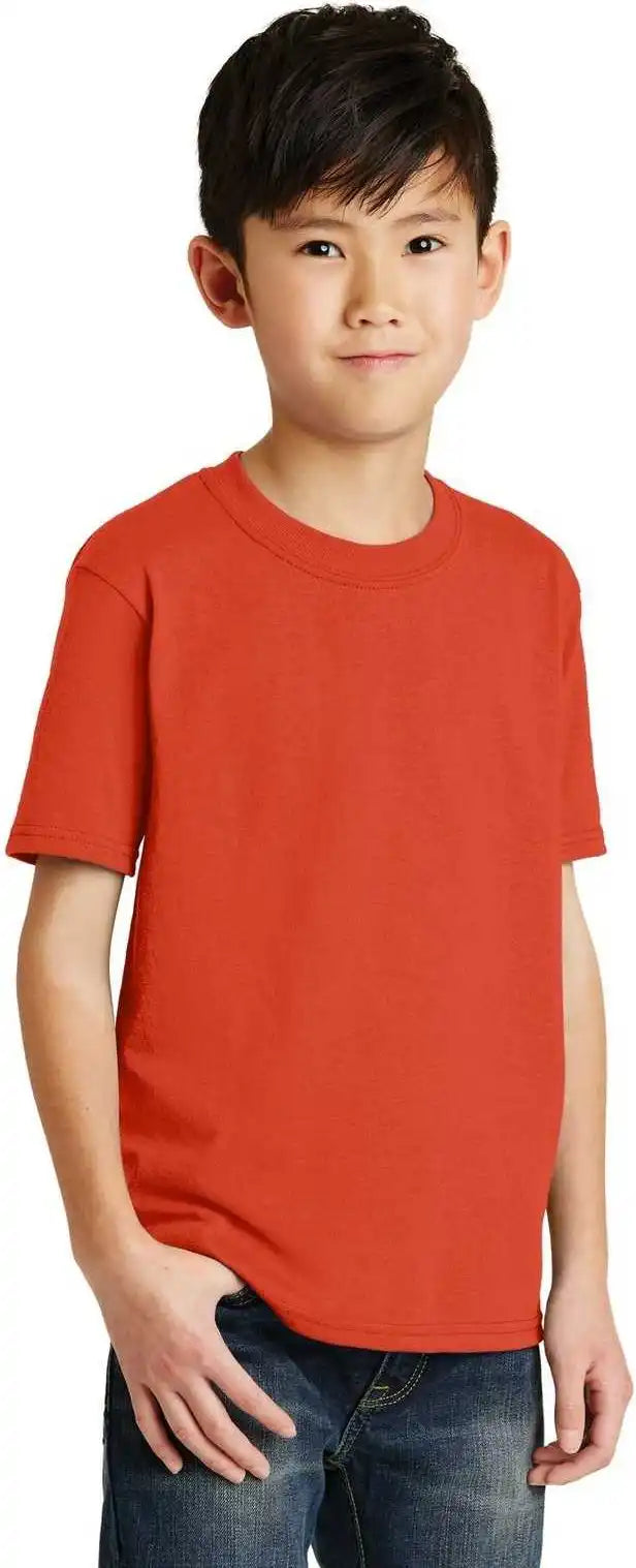 Port &amp; Company Pc55y Youth Core Blend Tee Orange