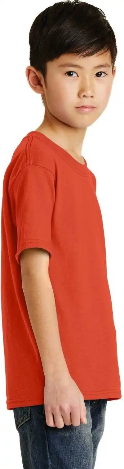 Port &amp; Company Pc55y Youth Core Blend Tee Orange