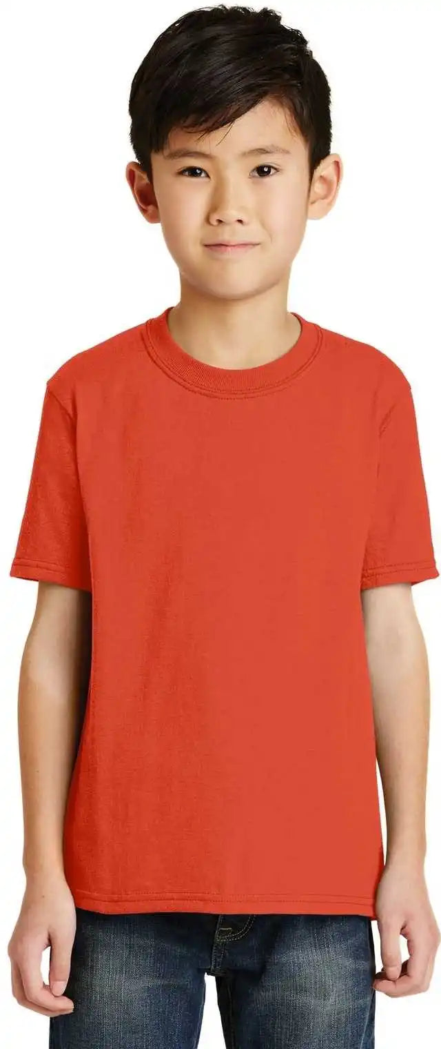 Port & Company Pc55y Youth Core Blend Tee Orange