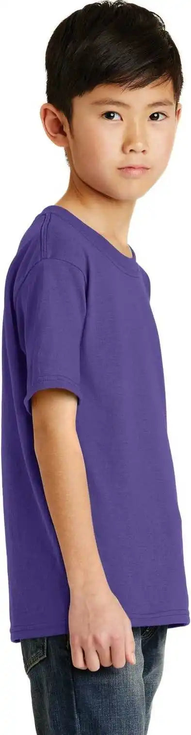 Port &amp; Company Pc55y Youth Core Blend Tee Purple