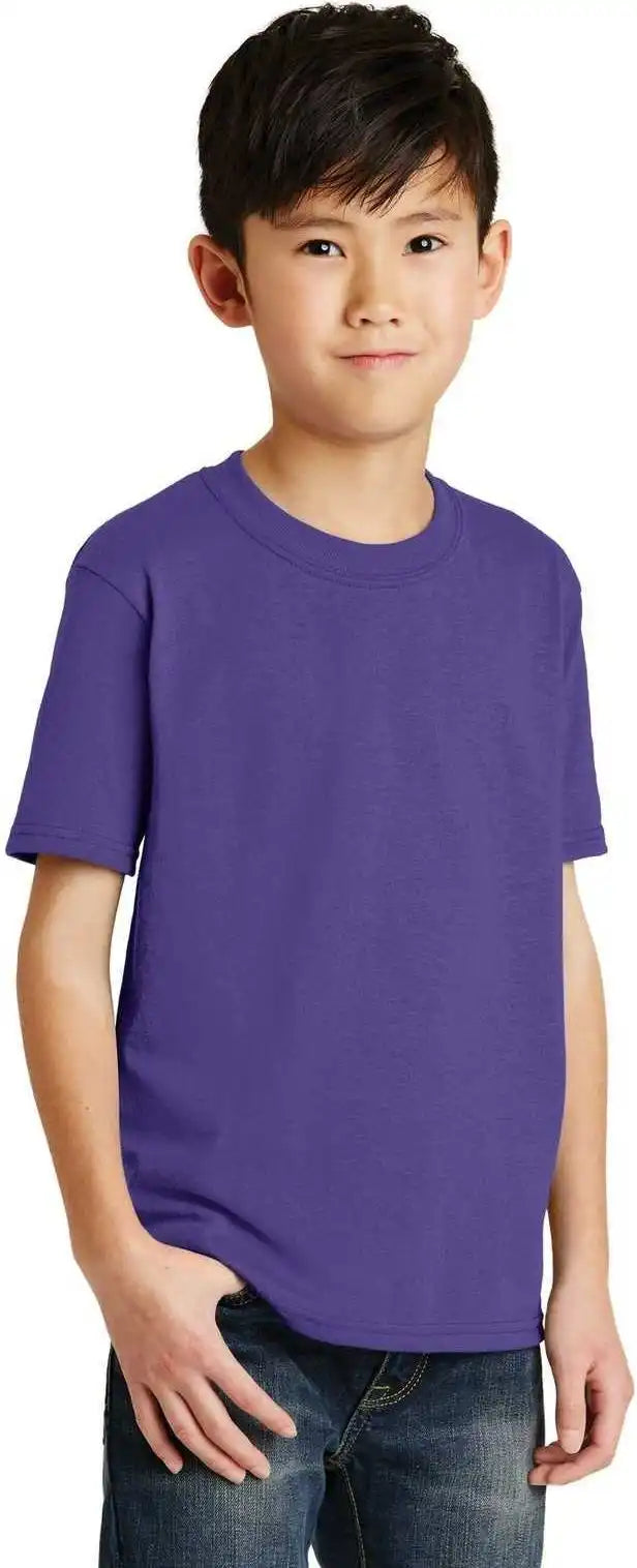 Port &amp; Company Pc55y Youth Core Blend Tee Purple