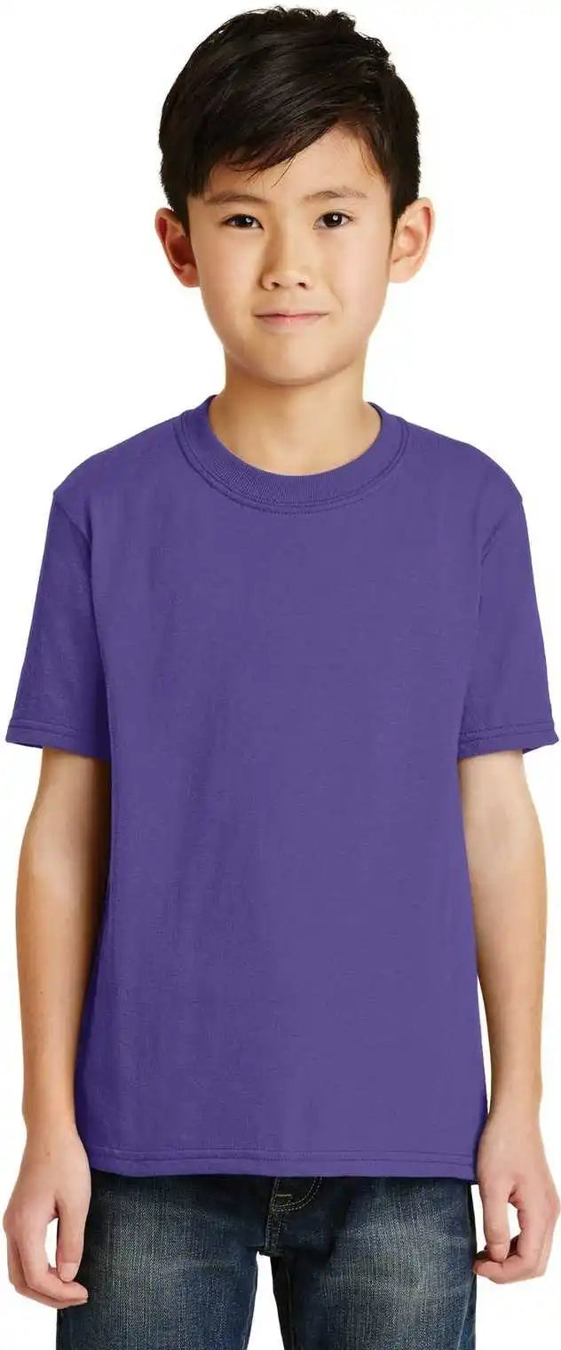 Port & Company Pc55y Youth Core Blend Tee Purple