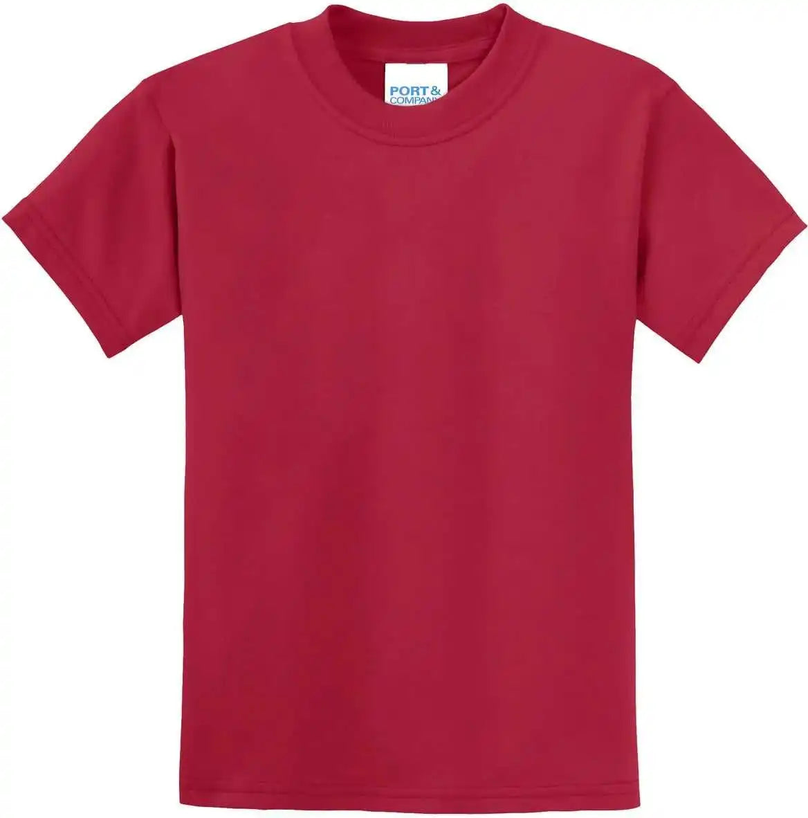 Port &amp; Company Pc55y Youth Core Blend Tee Red