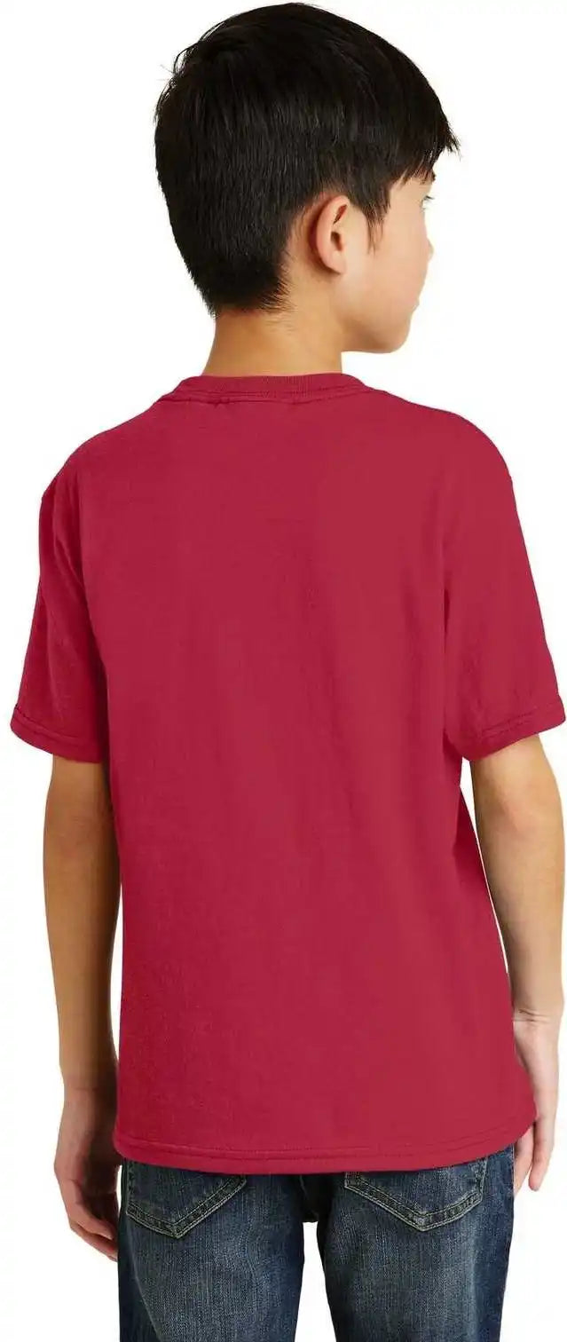 Port & Company Pc55y Youth Core Blend Tee Red
