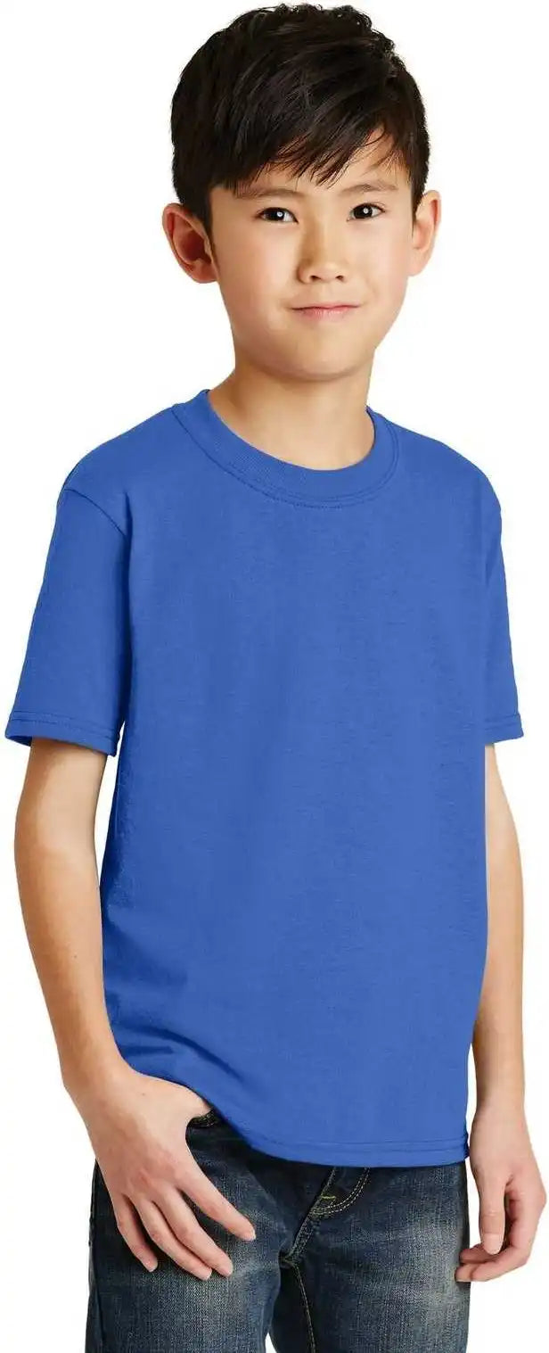 Port &amp; Company Pc55y Youth Core Blend Tee Royal