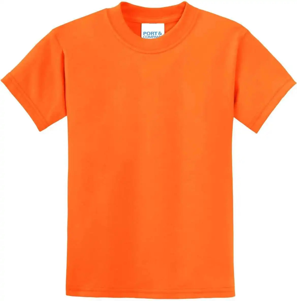 Port &amp; Company Pc55y Youth Core Blend Tee Safety Orange