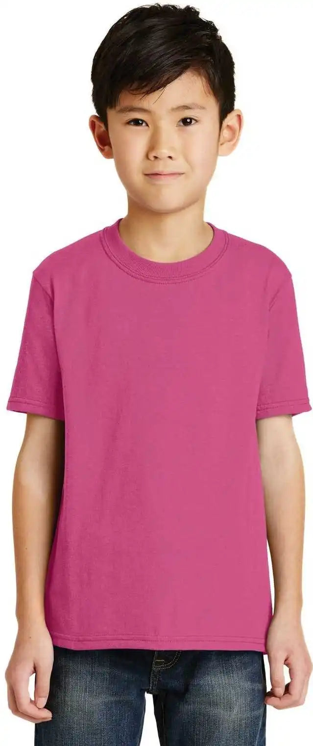 Port & Company Pc55y Youth Core Blend Tee - Sangria