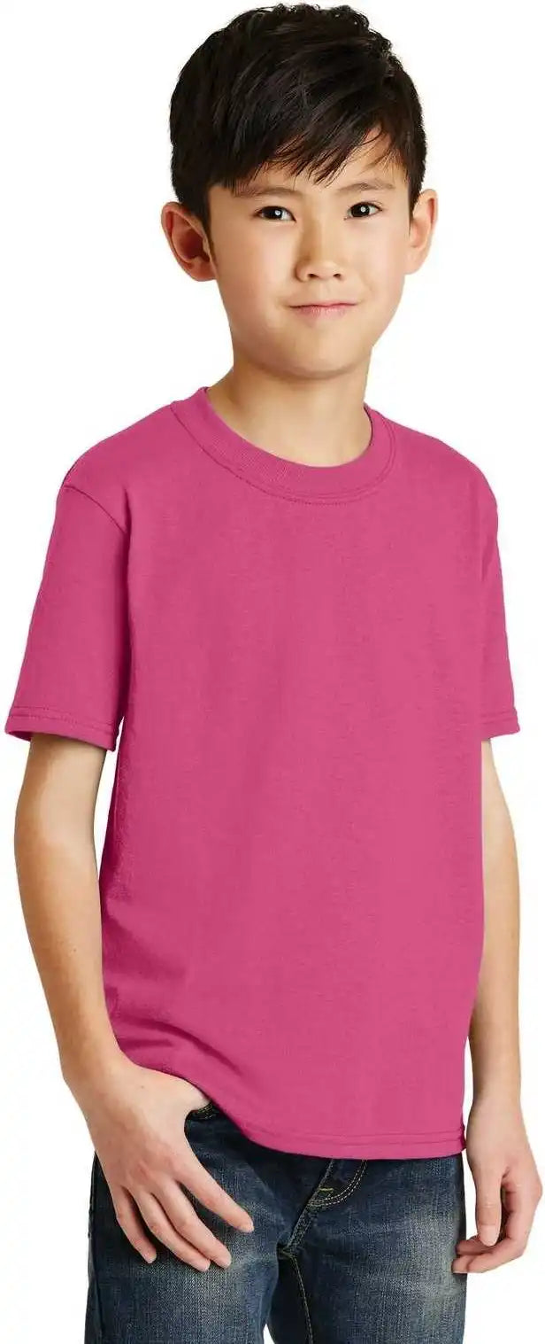 Port & Company Pc55y Youth Core Blend Tee - Sangria