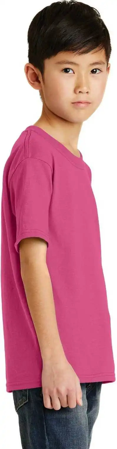 Port & Company Pc55y Youth Core Blend Tee - Sangria