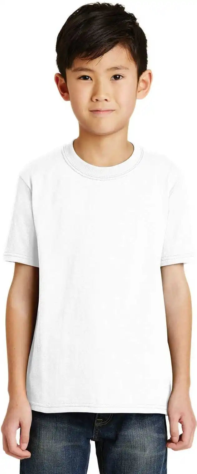 Port &amp; Company Pc55y Youth Core Blend Tee White
