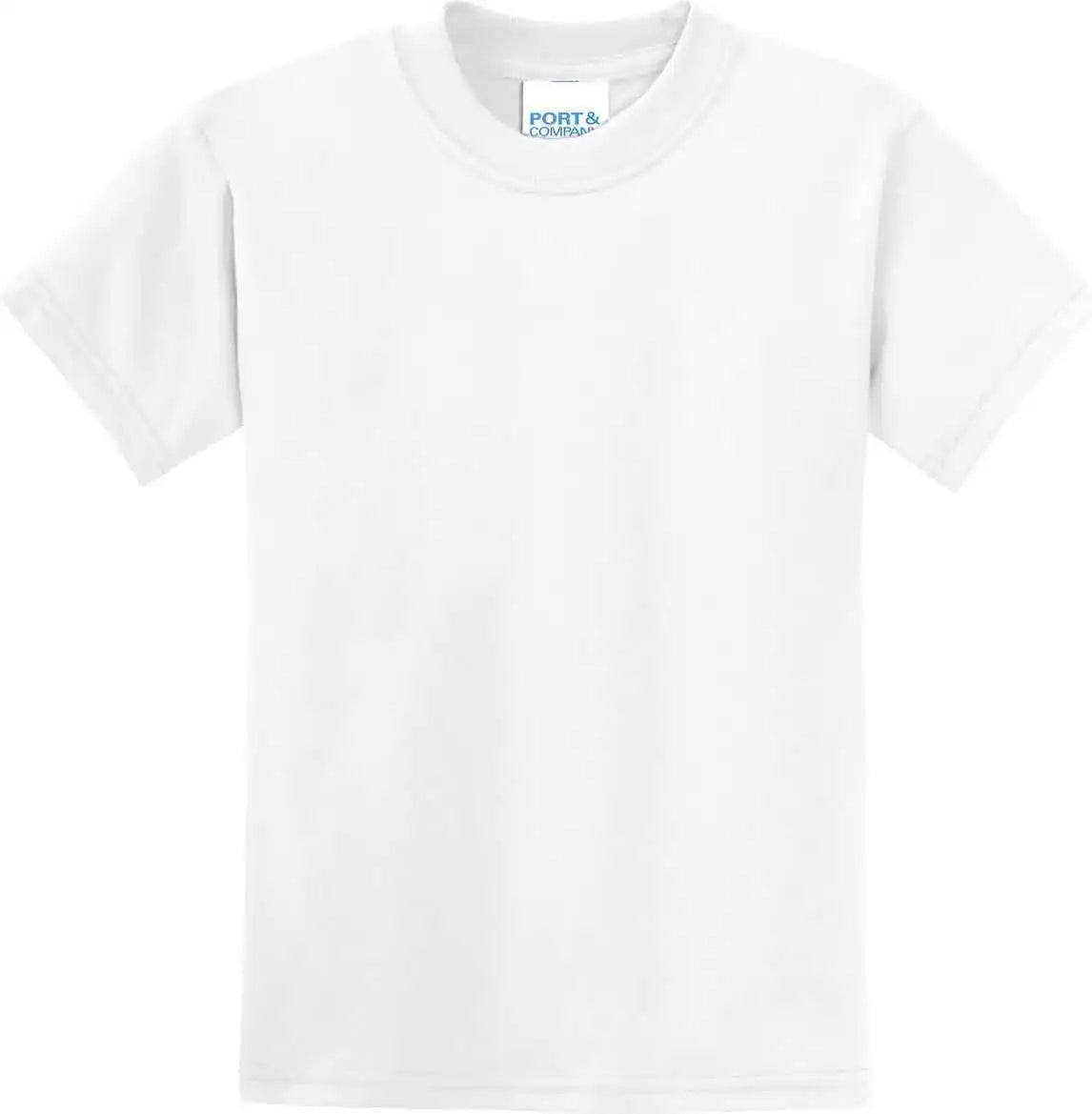Port &amp; Company Pc55y Youth Core Blend Tee White