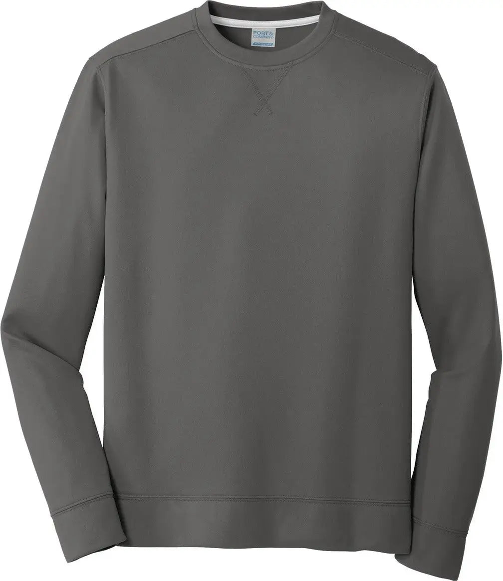Port & Company Pc590 co Performance Fleece Crewneck Sweatshirt - Charcoal