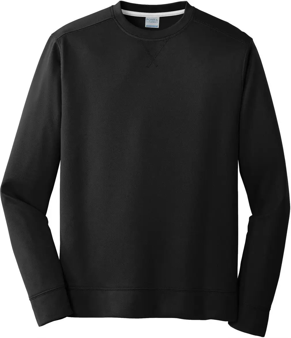 Port & Company Pc590 co Performance Fleece Crewneck Sweatshirt - Jet Black