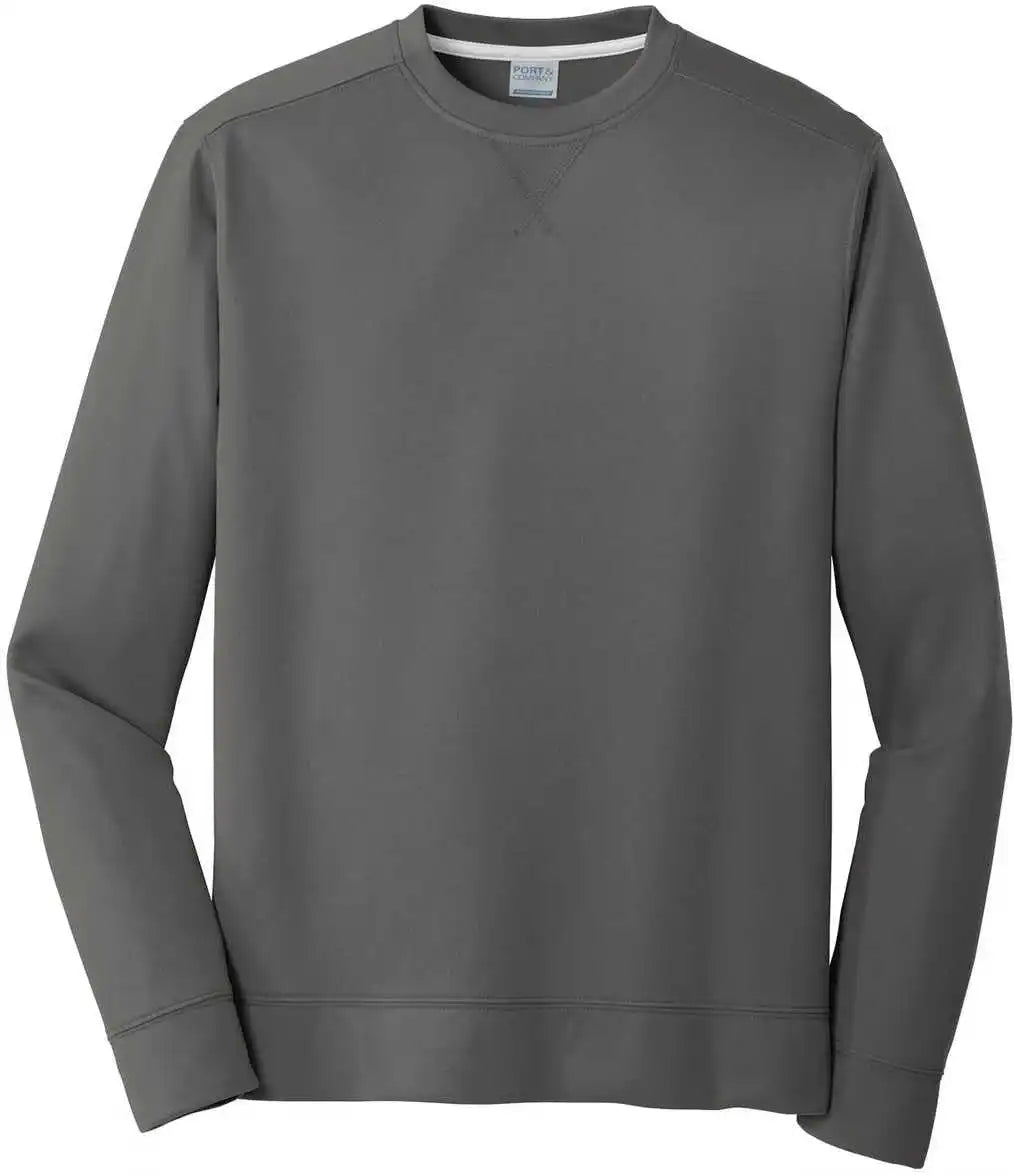 Port &amp; Company Pc590 Fleece Crewneck Sweatshirt - Charcoal