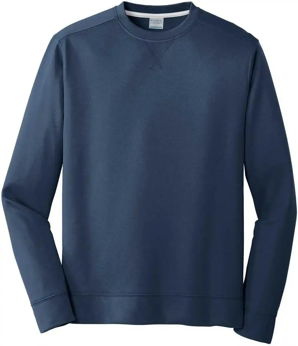 Port &amp; Company Pc590 Fleece Crewneck Sweatshirt Deep Navy