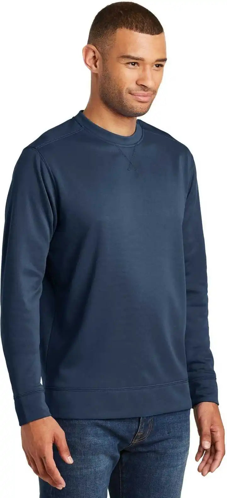 Port &amp; Company Pc590 Fleece Crewneck Sweatshirt Deep Navy
