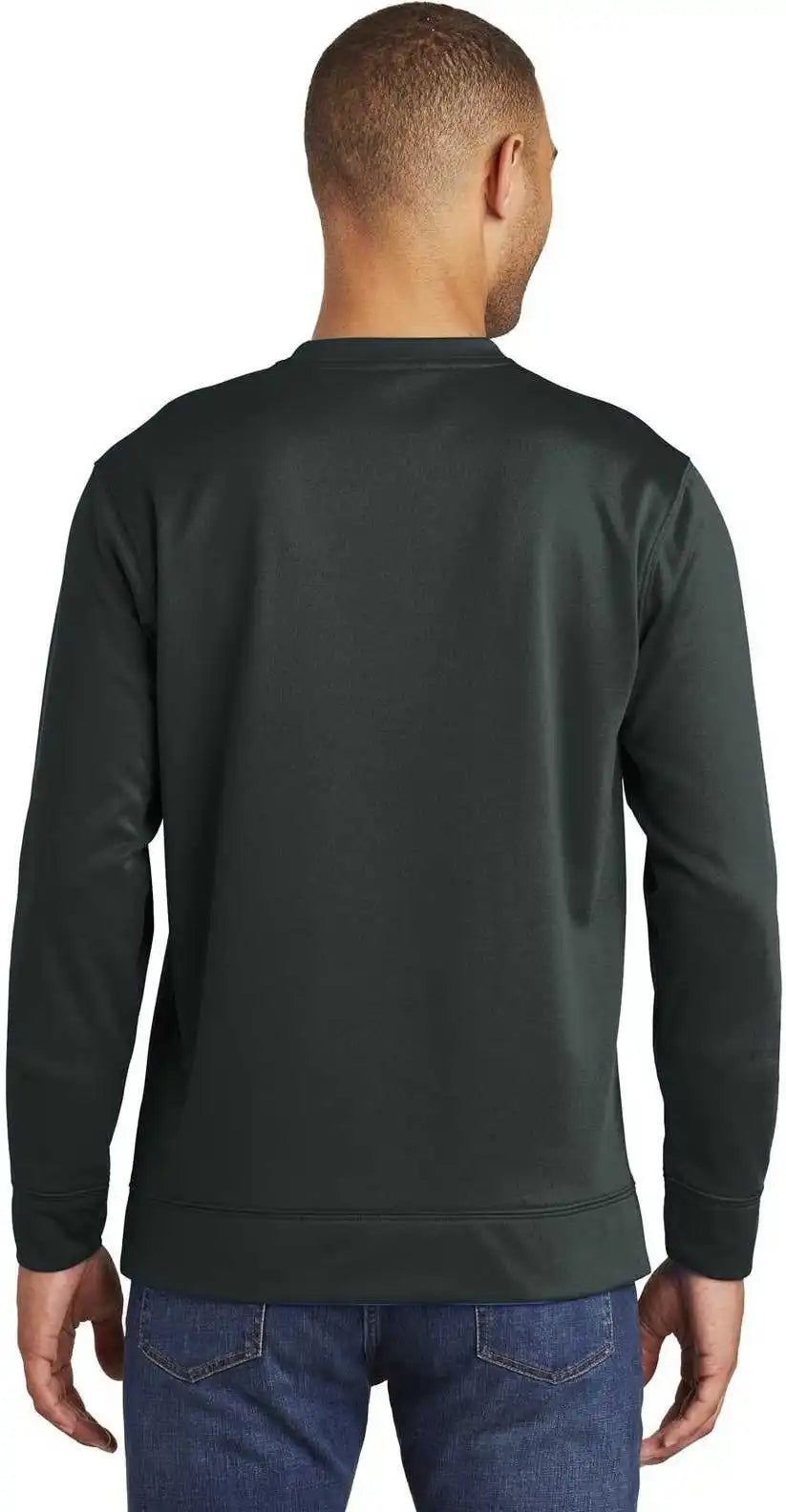 Port & Company Pc590 Fleece Crewneck Sweatshirt Jet Black