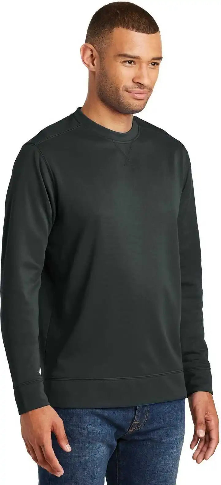 Port &amp; Company Pc590 Fleece Crewneck Sweatshirt Jet Black
