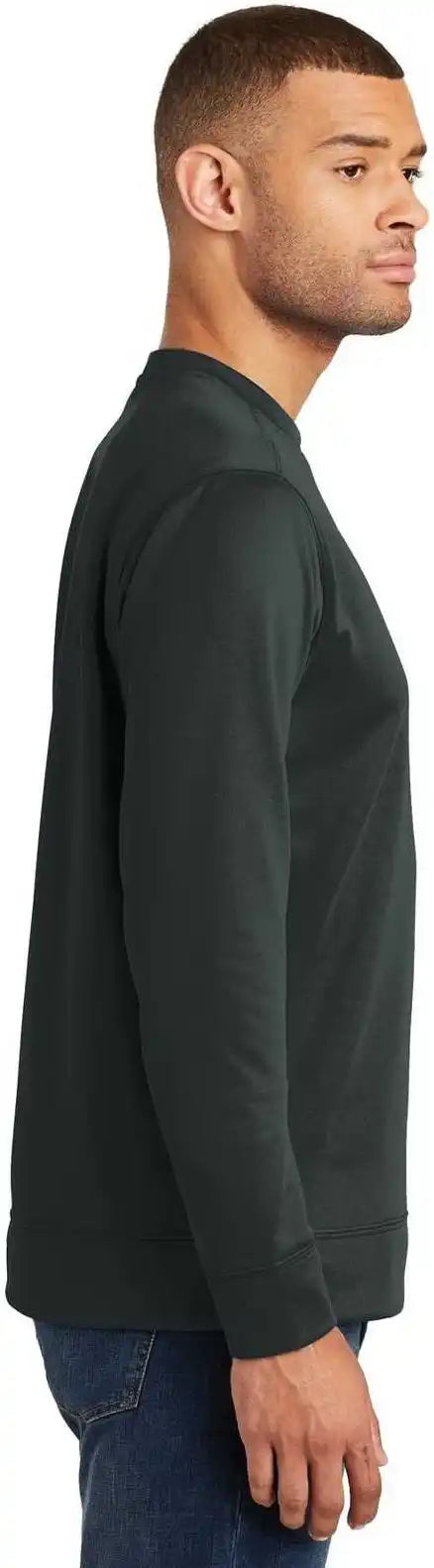 Port &amp; Company Pc590 Fleece Crewneck Sweatshirt Jet Black