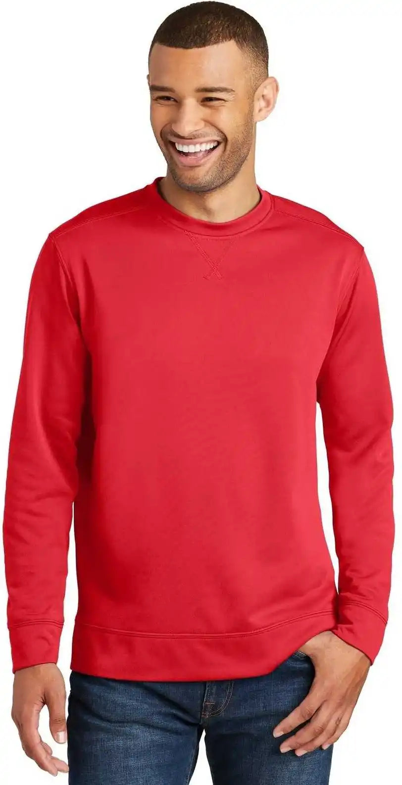 Port & Company Pc590 Fleece Crewneck Sweatshirt - Red