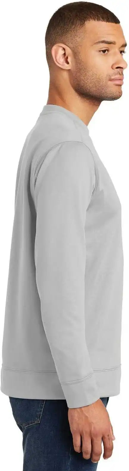 Port &amp; Company Pc590 Fleece Crewneck Sweatshirt Silver