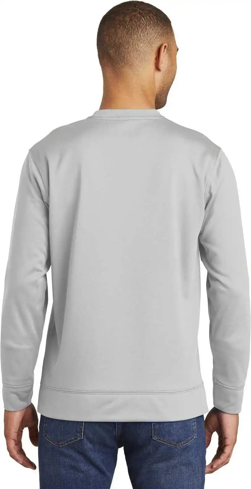 Port & Company Pc590 Fleece Crewneck Sweatshirt Silver