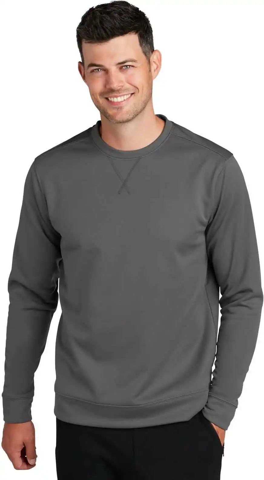 Port &amp; Company Pc590 Performance Fleece Crewneck Sweatshirt - Charcoal