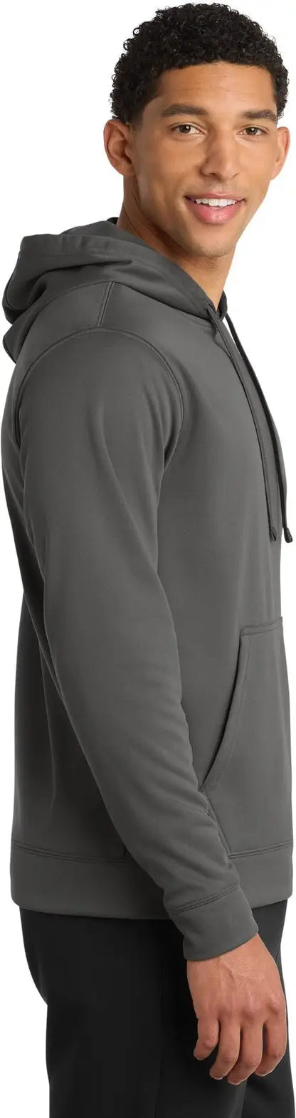 Port & Company Pc590h co Performance Fleece Pullover Hooded Sweatshirt - Charcoal