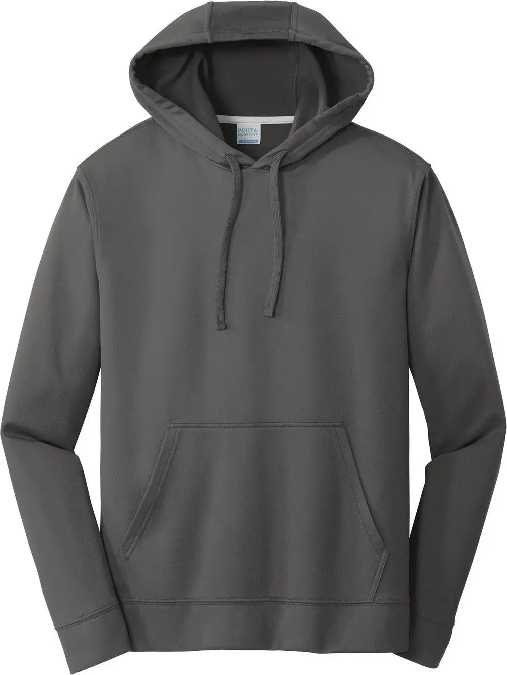 Port & Company Pc590h co Performance Fleece Pullover Hooded Sweatshirt - Charcoal