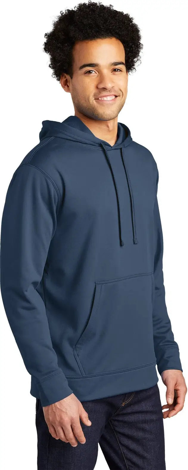 Port & Company Pc590h co Performance Fleece Pullover Hooded Sweatshirt - Deep Navy