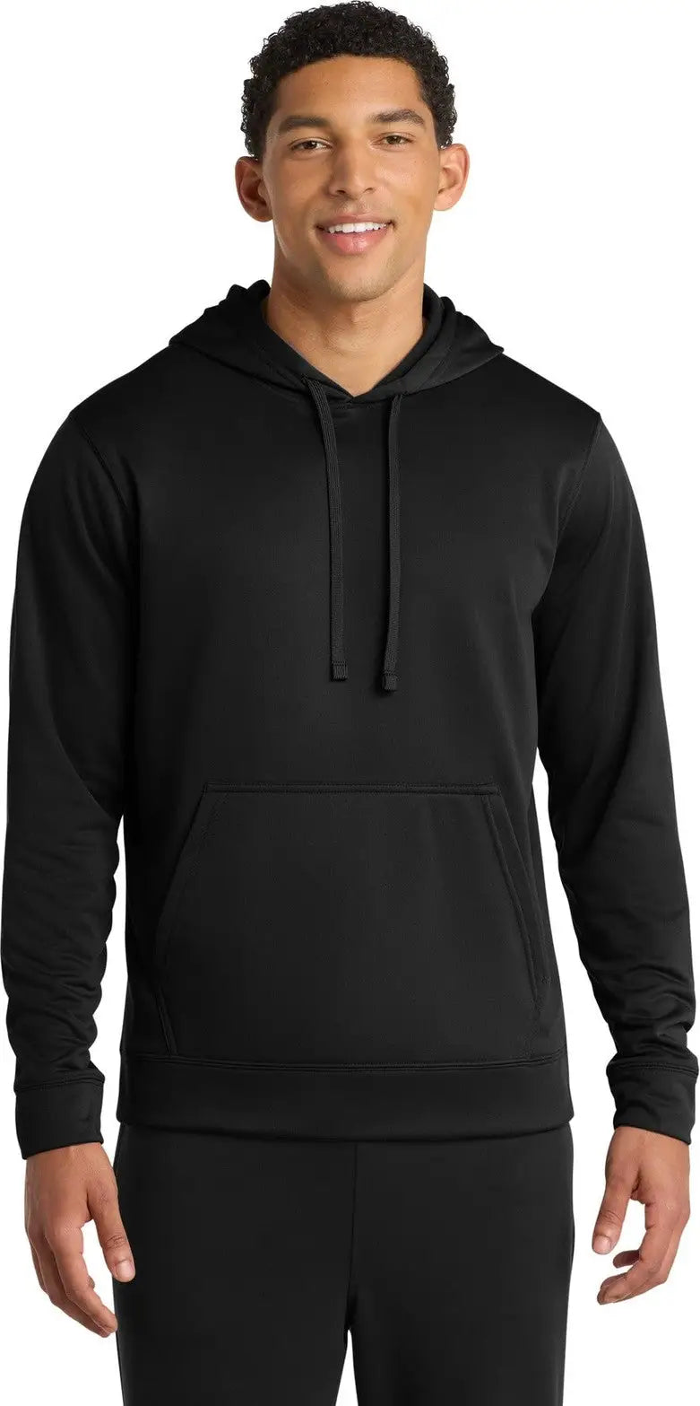 Port & Company Pc590h co Performance Fleece Pullover Hooded Sweatshirt - Jet Black - Adult s