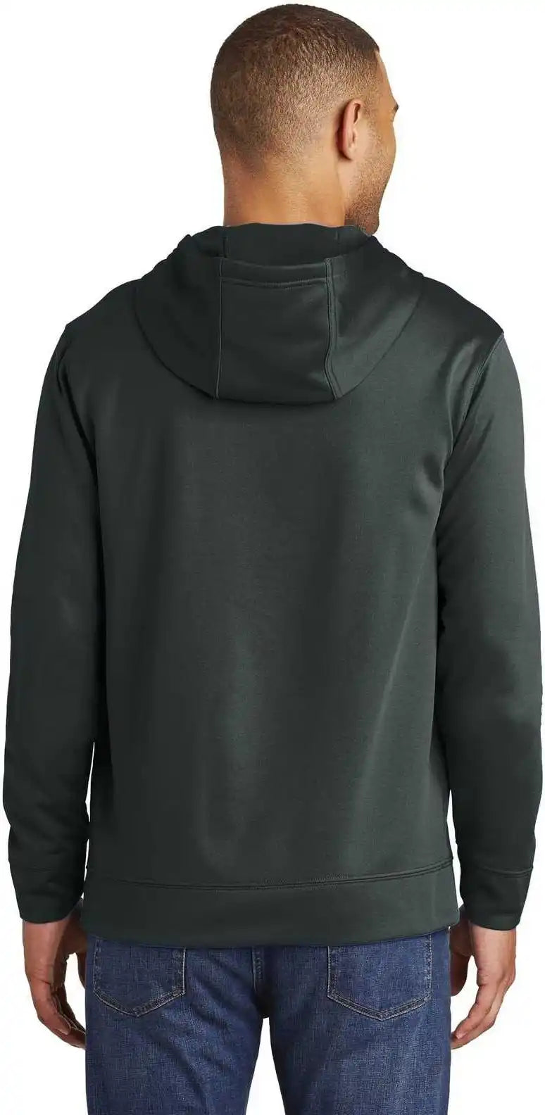 Port & Company Pc590h Performance Fleece Pullover Hooded Sweatshirt Jet Black