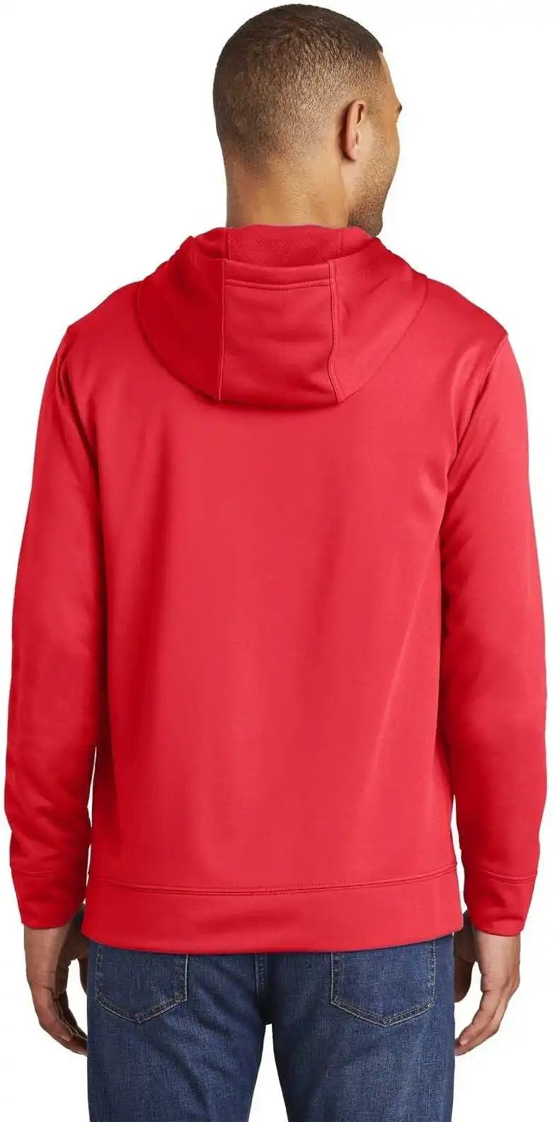 Port & Company Pc590h Performance Fleece Pullover Hooded Sweatshirt Red