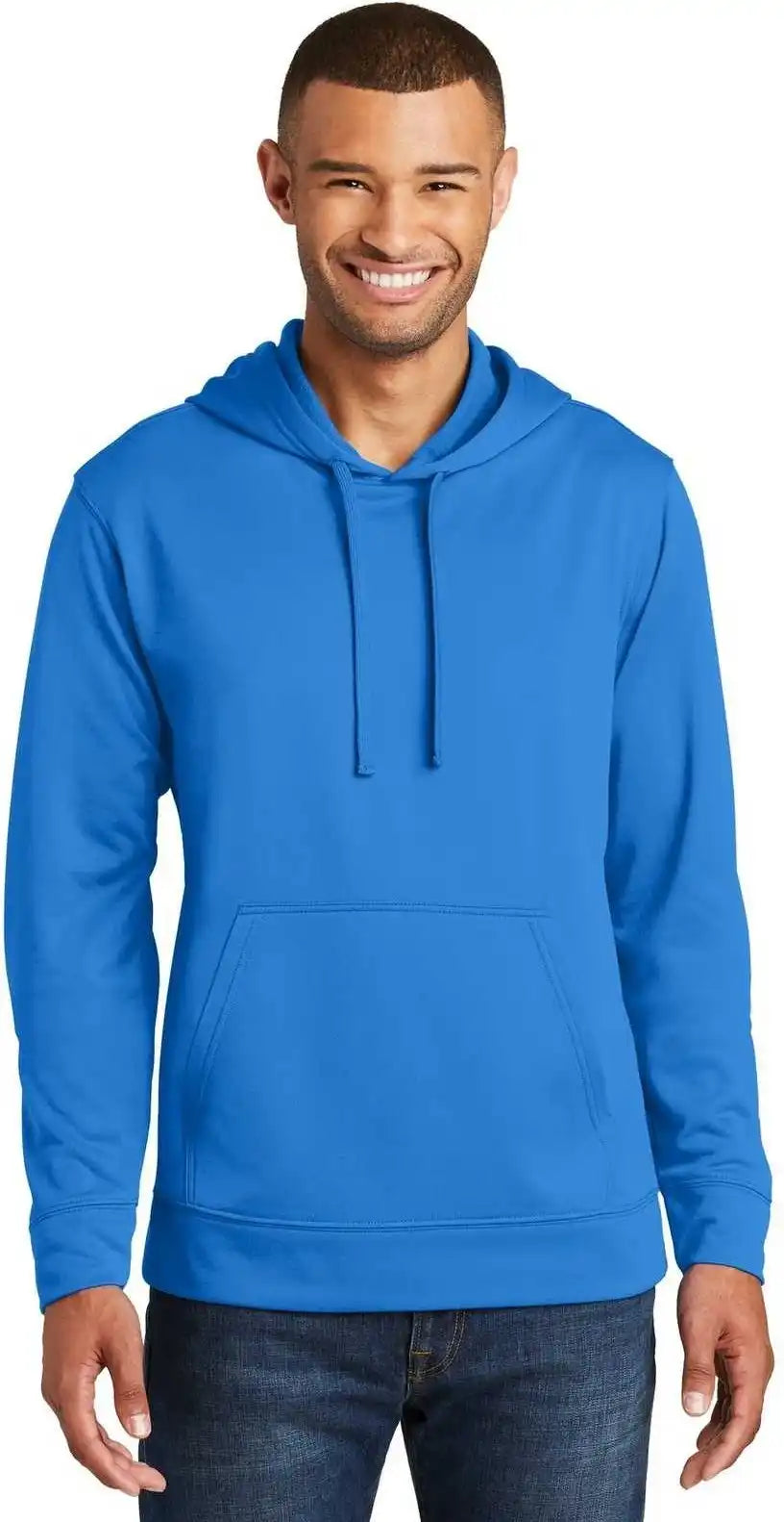 Port & Company Pc590h Performance Fleece Pullover Hooded Sweatshirt Royal